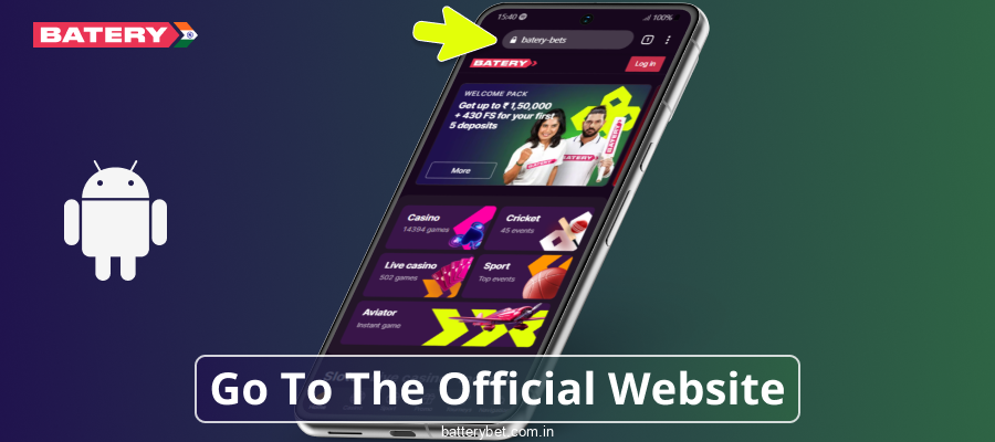 Visit Batery Bet IN mobile website