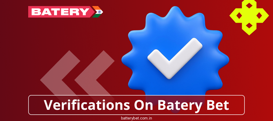 Verify your account in Batery Bet IN
