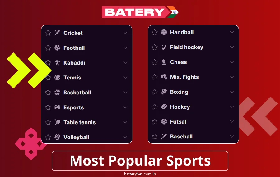 Sports in Batery Bet IN
